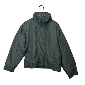 Vintage Snow Lion Jacket Mens Medium Green Insulated Down Ski Snow Coat Berkeley